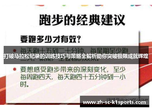 打破马拉松纪录的训练技巧与策略全解析助你突破极限成就辉煌 打破马拉松纪录的训练技巧与策略全解析助你突破极限成就辉煌